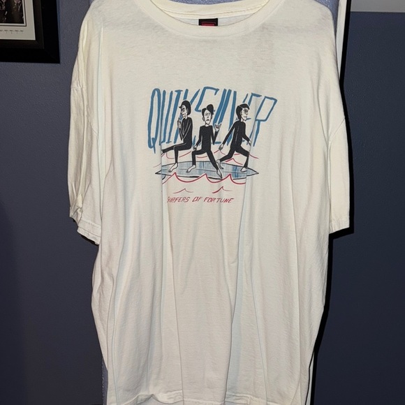 Quiksilver White Surfers of Fortune Tee - Picture 1 of 5